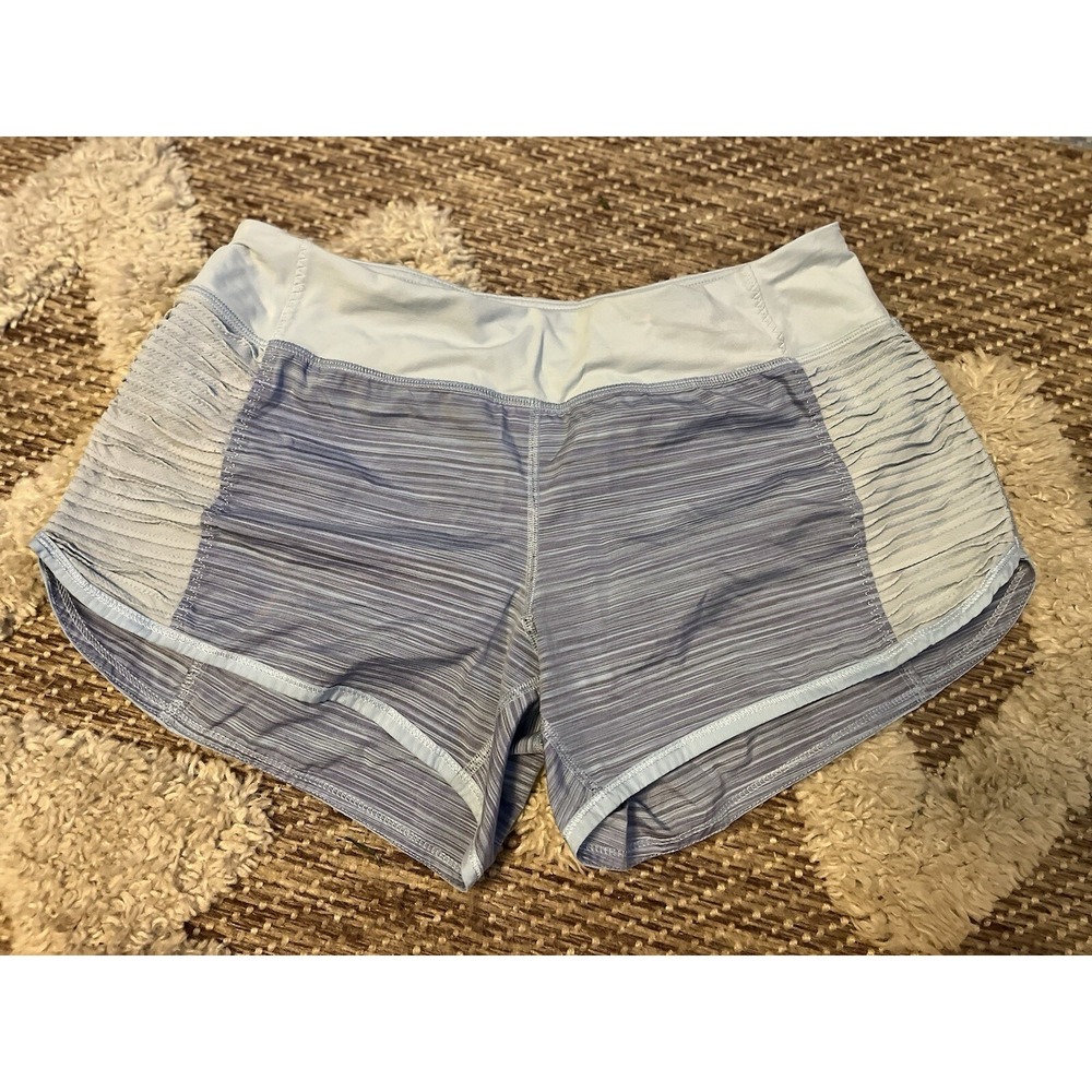 lululemon Blue speed up shorts 8‎